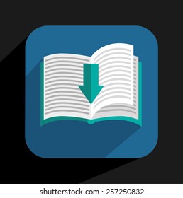 e-book concept design, vector illustration eps10 graphic 