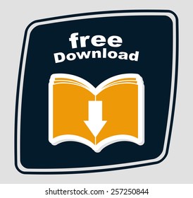 e-book concept design, vector illustration eps10 graphic 