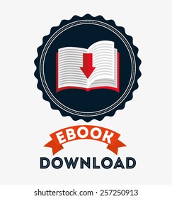 e-book concept design, vector illustration eps10 graphic 