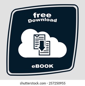 e-book concept design, vector illustration eps10 graphic 