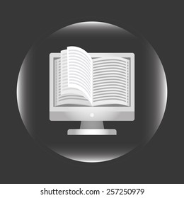 e-book concept design, vector illustration eps10 graphic 