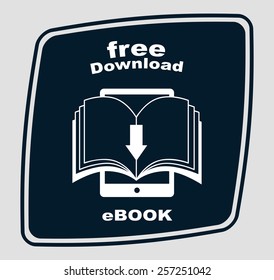 e-book concept design, vector illustration eps10 graphic 