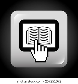 e-book concept design, vector illustration eps10 graphic 