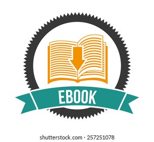 e-book concept design, vector illustration eps10 graphic 