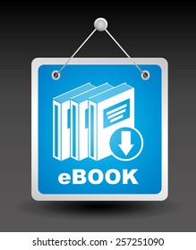 e-book concept design, vector illustration eps10 graphic 