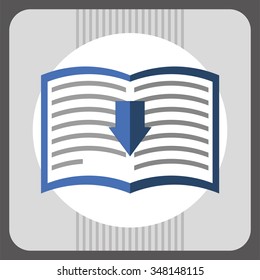 e-book concept design, vector illustration eps10 graphic 