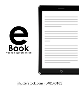 e-book concept design, vector illustration eps10 graphic 