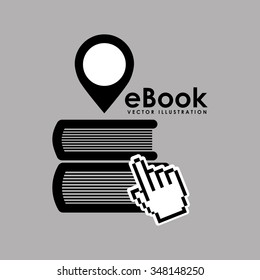 e-book concept design, vector illustration eps10 graphic 