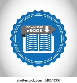 e-book concept design, vector illustration eps10 graphic 