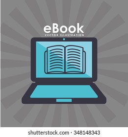 e-book concept design, vector illustration eps10 graphic 