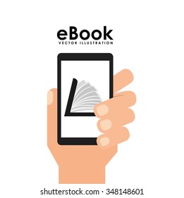 e-book concept design, vector illustration eps10 graphic 
