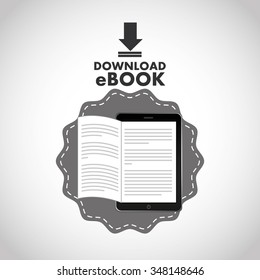 e-book concept design, vector illustration eps10 graphic 