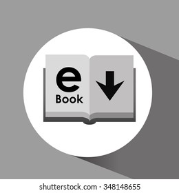 e-book concept design, vector illustration eps10 graphic 