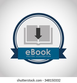 e-book concept design, vector illustration eps10 graphic 