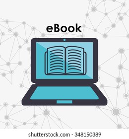 e-book concept design, vector illustration eps10 graphic 