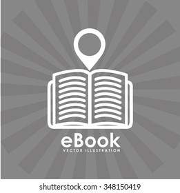 e-book concept design, vector illustration eps10 graphic 