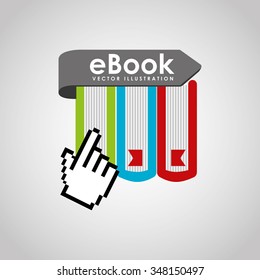 e-book concept design, vector illustration eps10 graphic 
