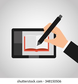 e-book concept design, vector illustration eps10 graphic 