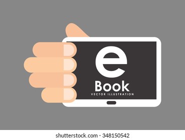 e-book concept design, vector illustration eps10 graphic 