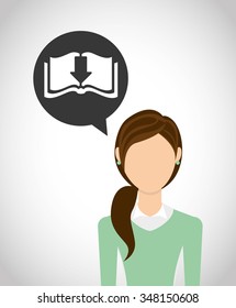 e-book concept design, vector illustration eps10 graphic 