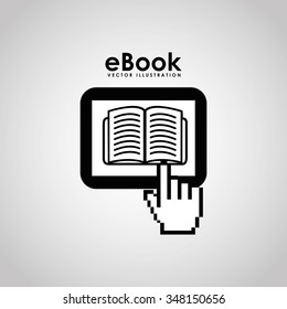 e-book concept design, vector illustration eps10 graphic 