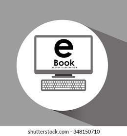 e-book concept design, vector illustration eps10 graphic 