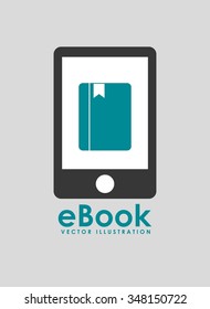 e-book concept design, vector illustration eps10 graphic 