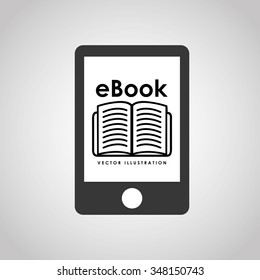 e-book concept design, vector illustration eps10 graphic 