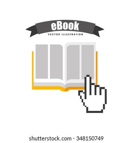 e-book concept design, vector illustration eps10 graphic 