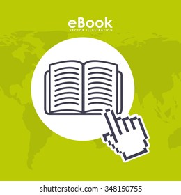 e-book concept design, vector illustration eps10 graphic 