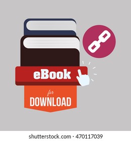 eBook concept with icon design, vector illustration 10 eps graphic.