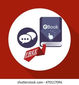 eBook concept with icon design, vector illustration 10 eps graphic.