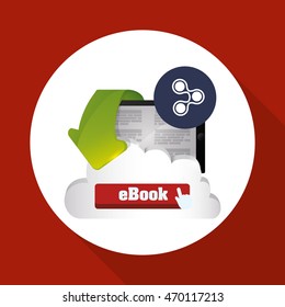 eBook concept with icon design, vector illustration 10 eps graphic.