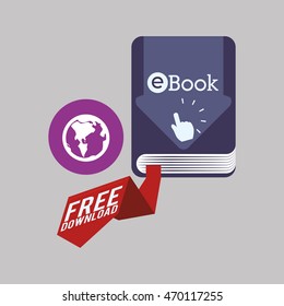 eBook concept with icon design, vector illustration 10 eps graphic.