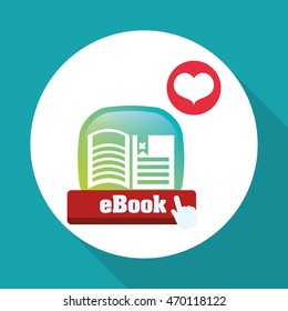 eBook concept with icon design, vector illustration 10 eps graphic.