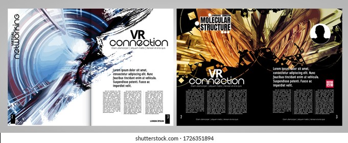 E-Book-Design mit abstraktem Technologiekonzept 