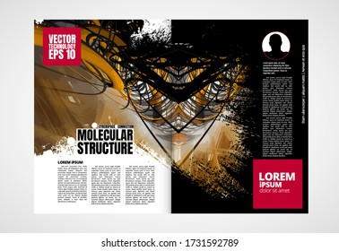 E-book design with abstract technology concept 