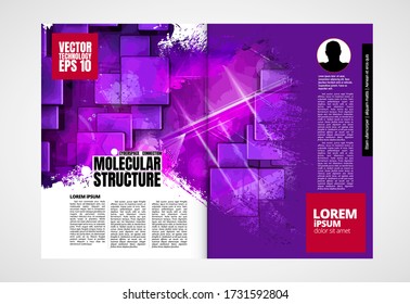 E-Book-Design mit abstraktem Technologiekonzept 