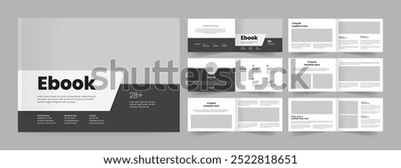 ebook design clean ebook layout template