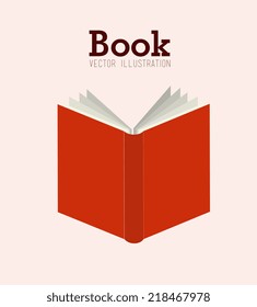 eBook  design over beige background, vector illustration