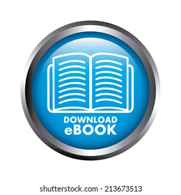eBook design over  white  background, vector illustration