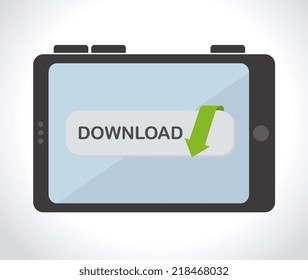 eBook  design over white background, vector illustration