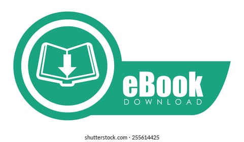 eBook design over white background, vector illustration.