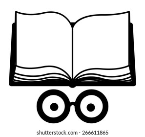 Ebook design over white background, vector illustration