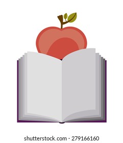 e-book design over white background, vector illustration