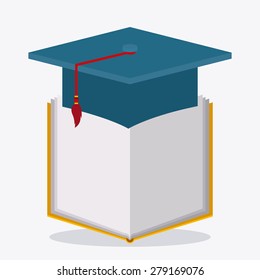e-book design over white background, vector illustration