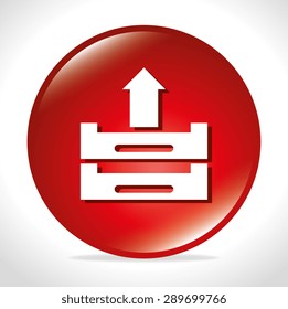 Ebook design over white background, vector illustration.