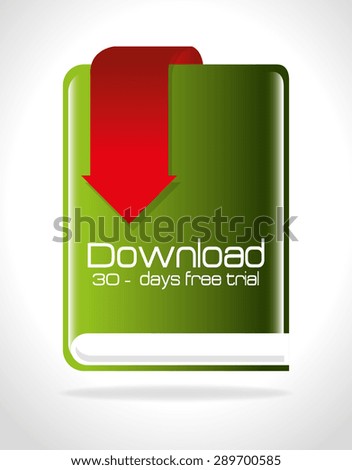 Ebook design over white background, vector illustration.