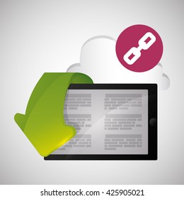eBook  design. reading icon. White background 