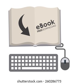 e-book design, vector illustration eps10 graphic 